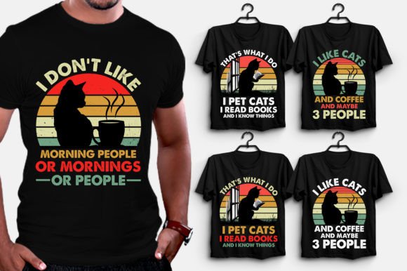 Cat T-Shirt Design for Embroidery Projects