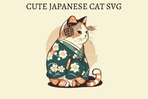 Cute Japanese Cat SVG5 Review for Embroidery Projects