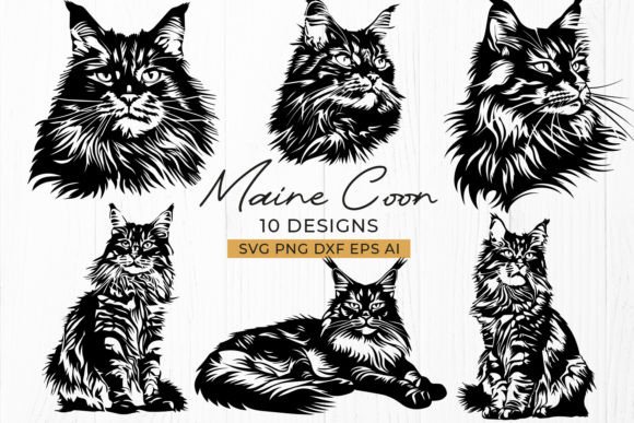 Maine Coon Cat SVG Bundle Review