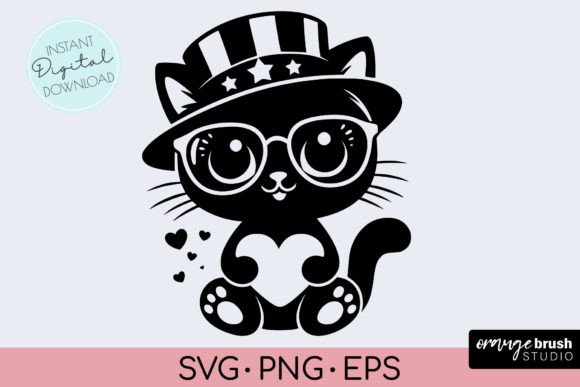 Patriotic Cat SVG - 4th of July SVG Review
